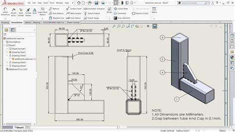 solidworks sheet metal welding